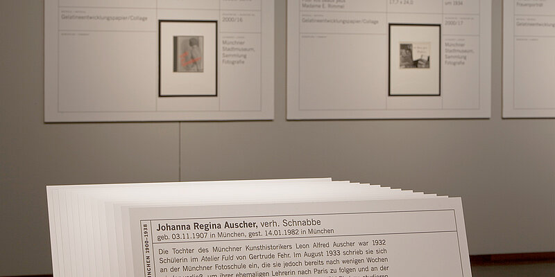 Blick in die Ausstellung »Unbelichtet. Münchner Fotografen im Exil« © Franz Kimmel