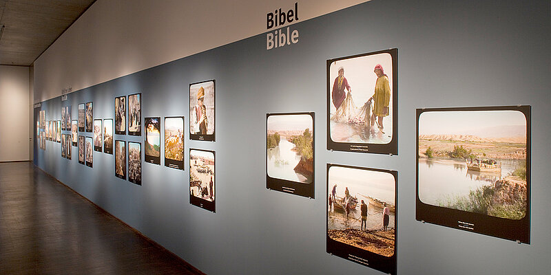 Blick in die Ausstellung »In Farbe! Auf den Spuren Abrahams« © Franz Kimmel