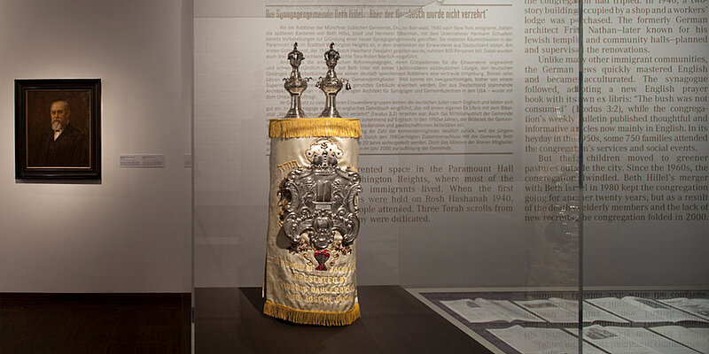 Blick in die Ausstellung »Orte des Exils [03] Munich and Washington Heights« © Franz Kimmel