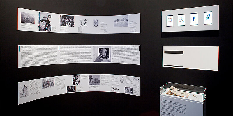 Blick in die Ausstellung »Orte des Exils [02] Minchen ve'Tel Aviv« © Franz Kimmel