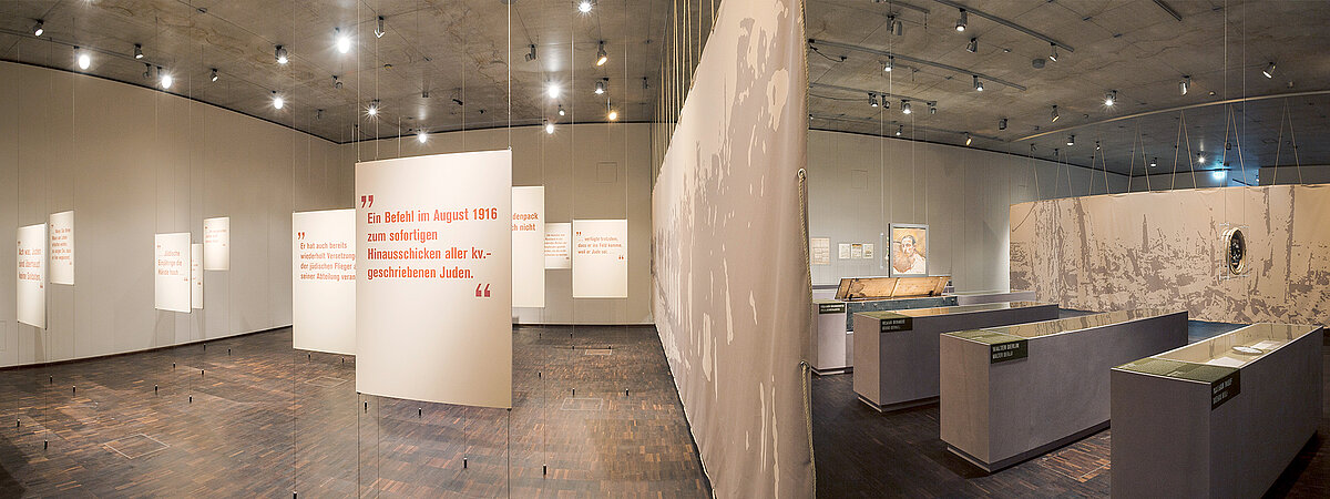 Installation View „War – Jews between the Fronts 1914–1918“