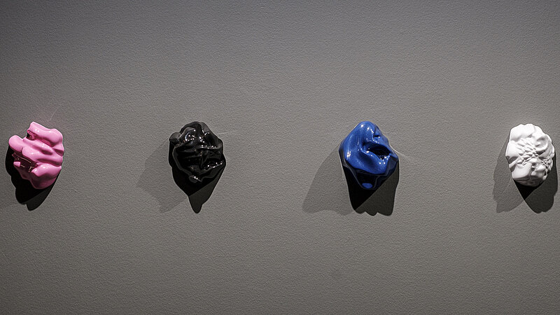Ausstellungsansicht „Sag Schibbolet” (Zach Blas) im Jüdischen Museum München, 2019. Foto: Franz Kimmel